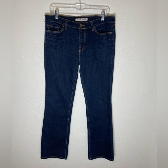 J Brand Straight Leg Dark Wash Jeans - Picture 1 of 5